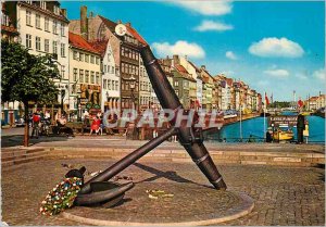 Postcard Modern Copenhagen Nyhavn