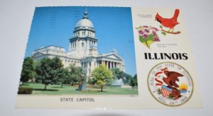 Illinois Capitol Building Springfield Illinois Postcard IDC-24 Olympic Boxing