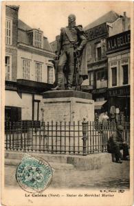 CPA LE CATEAU - Statue du Marechal Mortier (513295)