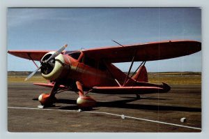 Waco Cabin Biplane, Airplane, Chrome Postcard