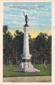 Chattanooga TN, Kentucky Confederate & Union Battle Monument, Civil War 1940