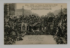 France - Paris. Tomb of Unknown Soldier Under the Triumph Arch- Nov 20, 1920