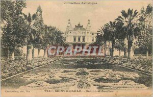 Old Postcard MONTE CARLO - Casino and Gardens