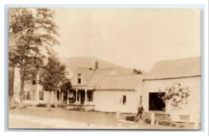 Postcard Coolidge Home Plymouth, VT 1926-1940's RPPC I12