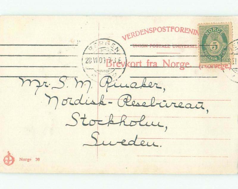 Divided-Back NICE VIEW Bergen Norway i4899