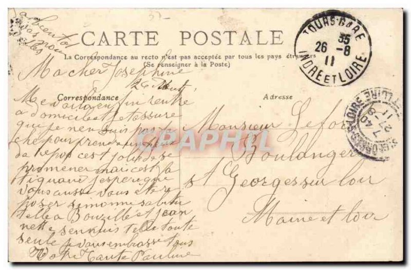 Tours - La Gare - Old Postcard