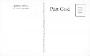 Caracas Venezuela Hotel Avila Vintage Postcard AA55587