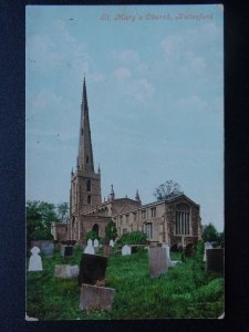 Leicestershire BOTTESFORD St. Mary's Church c1909 Postcard by Valentine