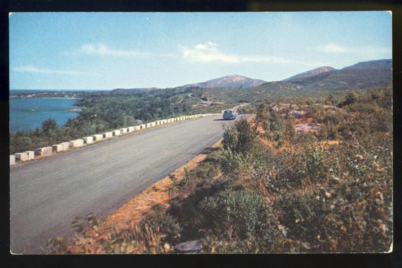 Mt Desert Island, Maine/ME Postcard, Scenic Drive To Summit