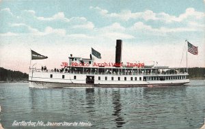 Bar Harbor Maine Steamship, Steamer Steur de Monts, Hugh C Leighton No 2737