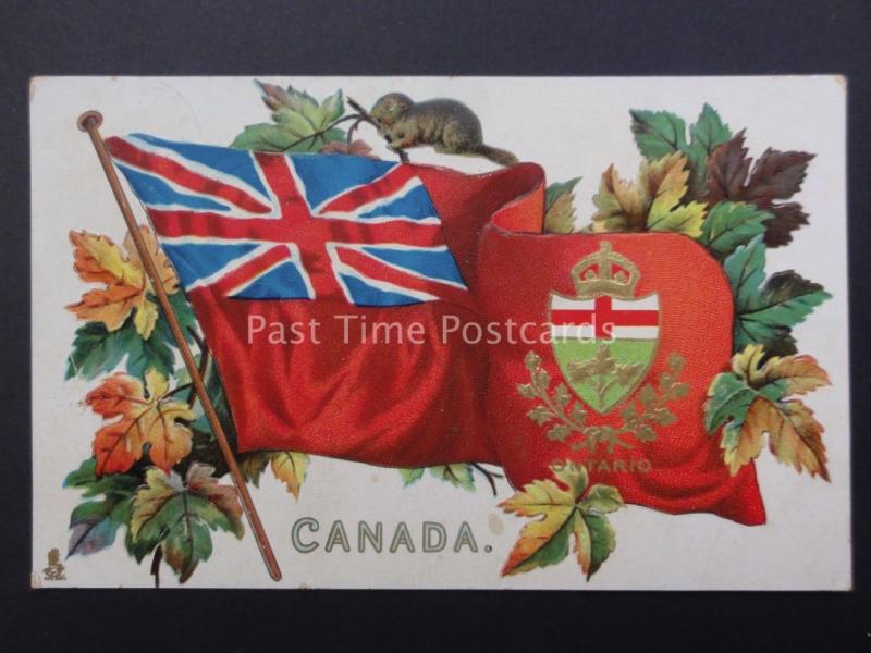 Canada: ONTARIO Embossed Coats of Arms Series c1908 by Raphael Tuck & Son 2911