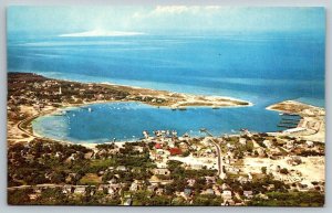 Ocracoke Village and Harbor North Carolina Postcard