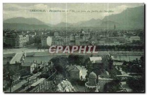 Grenoble Old Postcard Perspective view taken due Garden City Dolphins