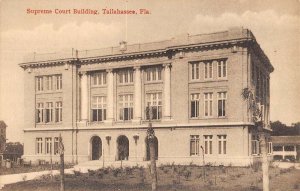 Tallahassee Florida Supreme Court Bldg Exterior Antique Postcard KK1712