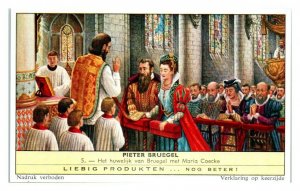 Bruegel marries Maria Coecke, Peter Bruegel Liebig Belgian Trade Card *VT28N