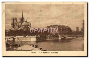 Old Postcard Paris The River Seine Notre Dame