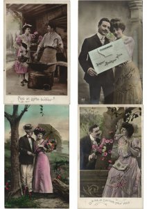 COUPLES ROMANTIC GLAMOUR 1000 REAL PHOTO Vintage Postcards (Part 2.) (L2960)