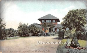 Observatory, Downing Park - Newburgh, New York NY Postcard