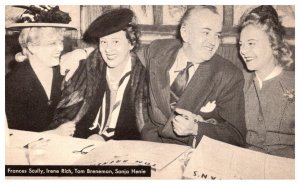 Tom Breneman, Francis Scully, Irene Rich,  Sonja Henie