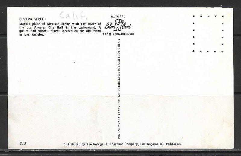 California, Los Angeles - Olvera Street - [CA-376]