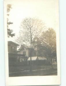 Old rppc BUILDING SCENE Architecture Postcard AB1198