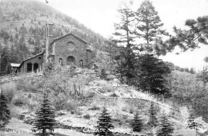 Cascade Colorado 1940s RPPC Real Photo Postcard Chapel Of The Holy Rosary