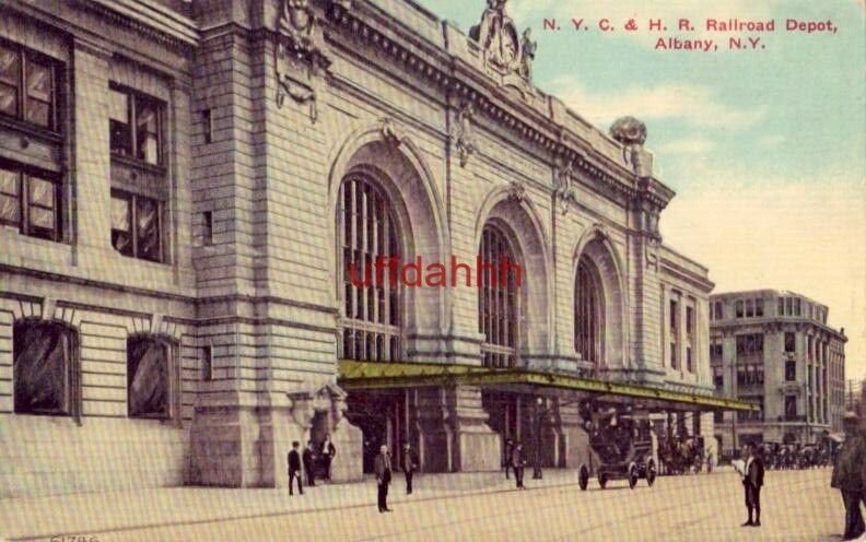 N.Y.C. & H.R. RAILROAD DEPOT ALBANY, NY 1912