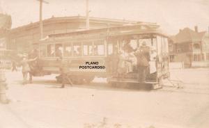 EARLY 1900'S LAKE WASHINGTON & MADISON TROLLEY RPPC REAL PHOTO POSTCARD