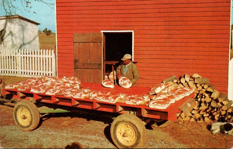 Country Hams Ready For The Smoke House