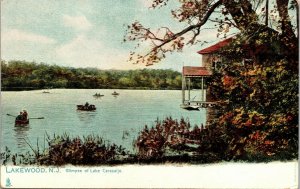 Postcard NJ Lakewood Raphael Tuck Glimpse of Lake Carasaljo No. 2059 C.1905 A16