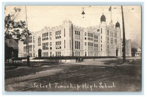 c1920s Joliet Township High School, Joliet Illinois IL Unposted Postcard 