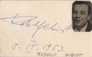 Rudolf Christ Claus Clausen 2x Austria Opera Old Hand Signed Autograph s
