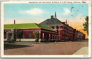 1948 Engineering Life Science Building A&M College Stillwater Oklahoma Postcard