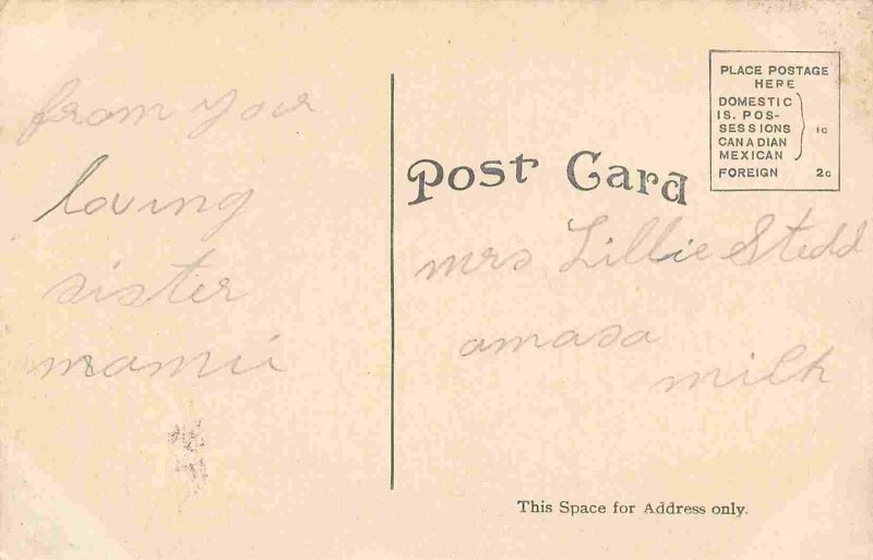 Public School Florence Wisconsin 1910c postcard