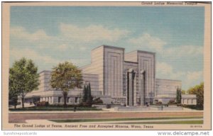 Texas Waco Grand Lodge Memorial Temple Curteich