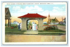 1922 Belle Harbor Entrance From Washington Avenue Rockaway New York NY Postcard
