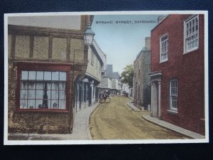 Kent SANDWICH Strand Street showing TEA ROOMS c1920's Postcard by Dennis