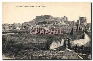 Old Postcard Villeneuve Avignon Vue Generale