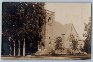 Brookings South Dakota SD Postcard RPPC Photo Methodist Church Exterior View