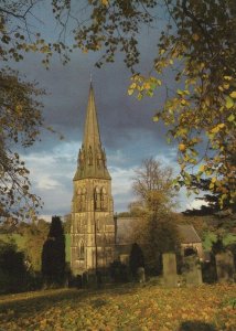 Derbyshire Postcard - St Peter's Church, Edensor     RR8623