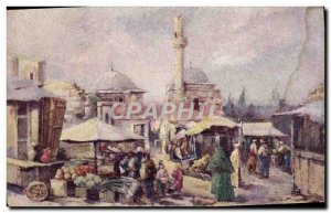 Postcard Old Quarter Quarter Constantinople Turkish Turkish