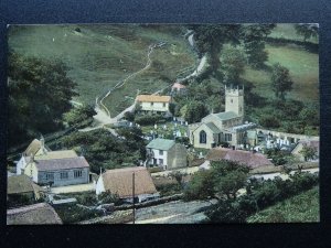 Dorset UPWEY Village Church Panoramic View c1904 Postcard by B.Y.H. Cummings