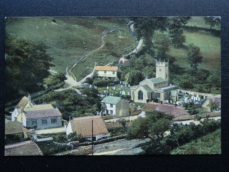 Dorset UPWEY Village Church Panoramic View c1904 Postcard by B.Y.H. Cummings