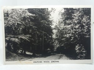 Crutches Wood Jordans Bucks Vintage Postcard Posted 1940