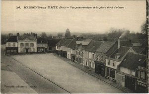 CPA ressons-sur-matz panoramic view of place a crow flies (1208009) 