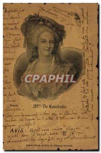 Old Postcard Miss Lamballe