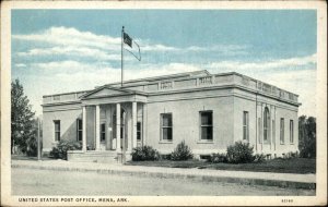 Mena Arkansas AR Post Office Vintage Postcard