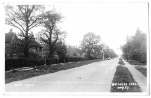 Balcombe Road, Horley, Surrey, England Real Photo Postcard RPPC Mailed 1938, Car