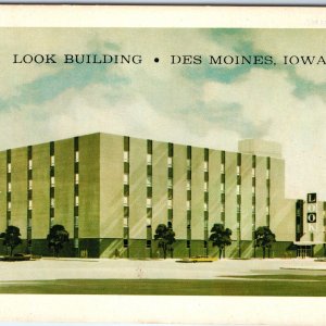 c1960s Des Moines, IA Look Magazine Building Subscription Mid Modern Art A306