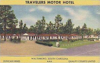 South Carolina Walterboro Travelers Motor Hotel